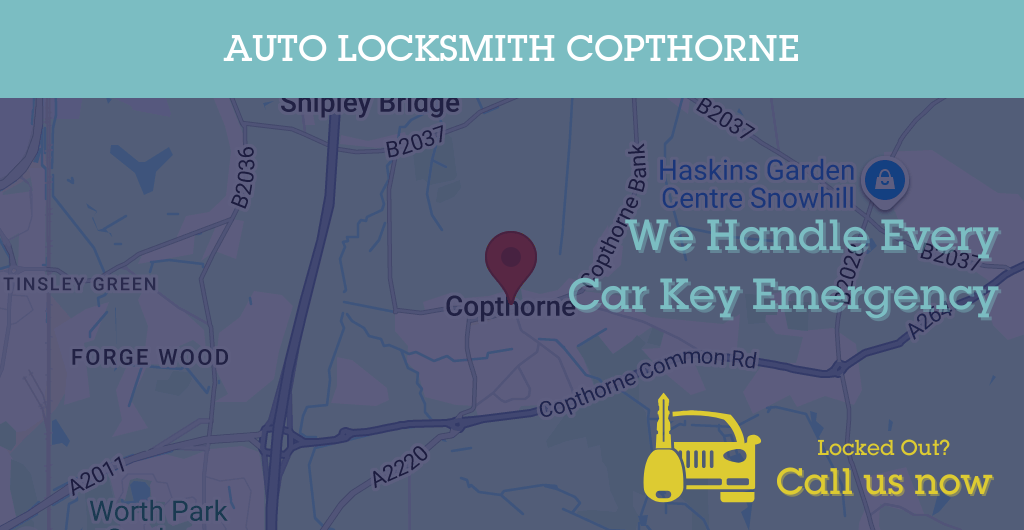 Auto Locksmith Services in Copthorne - RH postcode