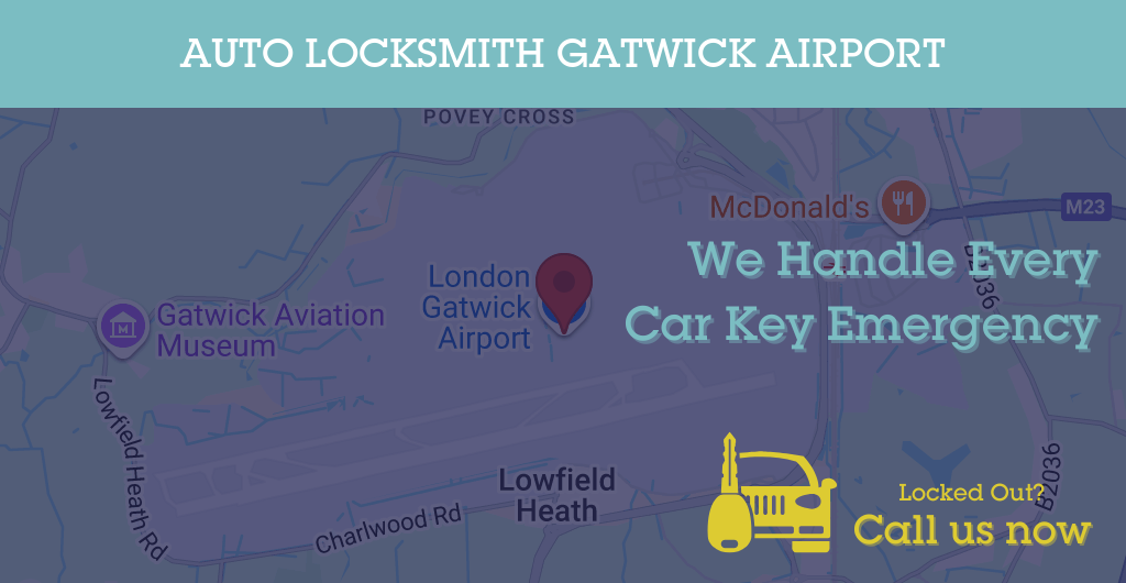 Auto Locksmith Services in Gatwick Airport - RH postcode