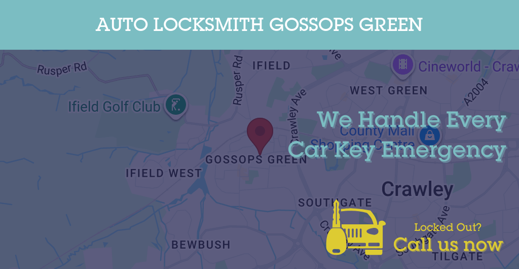 Auto Locksmith Services in Gossops Green - RH postcode