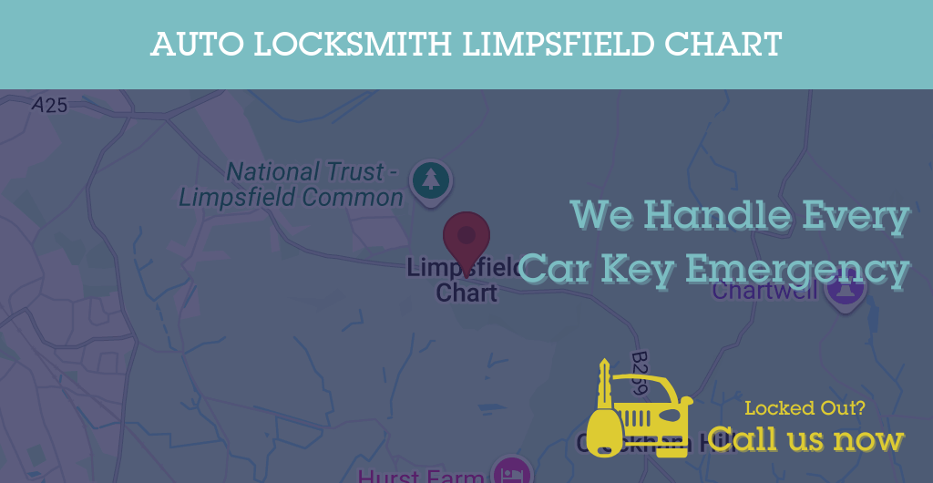 Auto Locksmith Services in Limpsfield Chart - RH postcode