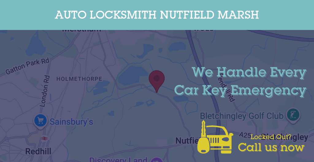 Auto Locksmith Services in Nutfield Marsh - RH postcode