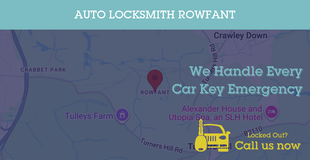 Auto Locksmith Services in Rowfant - RH postcode